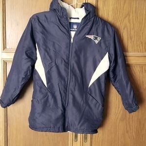 Boys New England Patriots hooded jacket